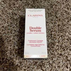 NEW CLARINS DOUBLE SERUM HYDRIC + LIPIDIC SYSTEM 30ml/1oz box